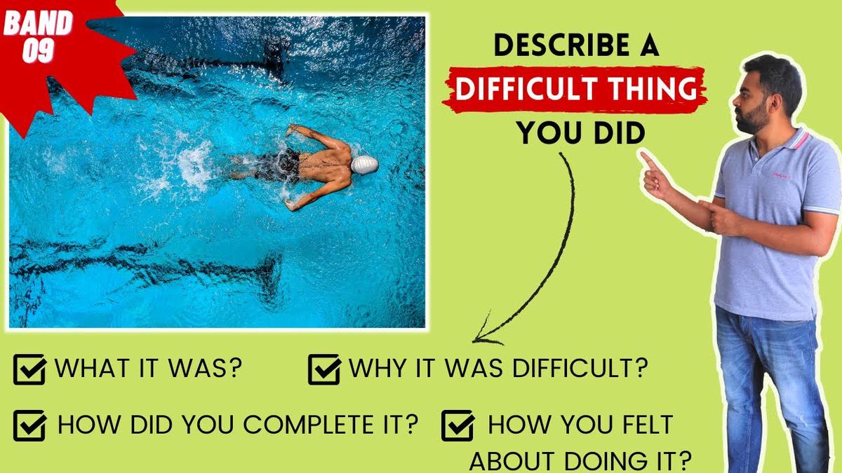 'Video thumbnail for DESCRIBE A DIFFICULT THING YOU DID | IELTS CUE CARD | SEPTEMBER TO DECEMBER 2021 | SAMPLE ANSWER'