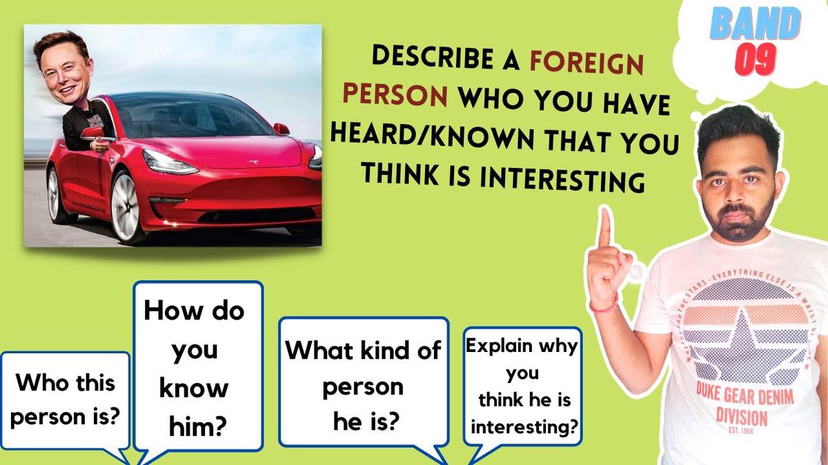 'Video thumbnail for Describe a foreign person who you have heard/known that you think is interesting [IELTS Cue Card]'