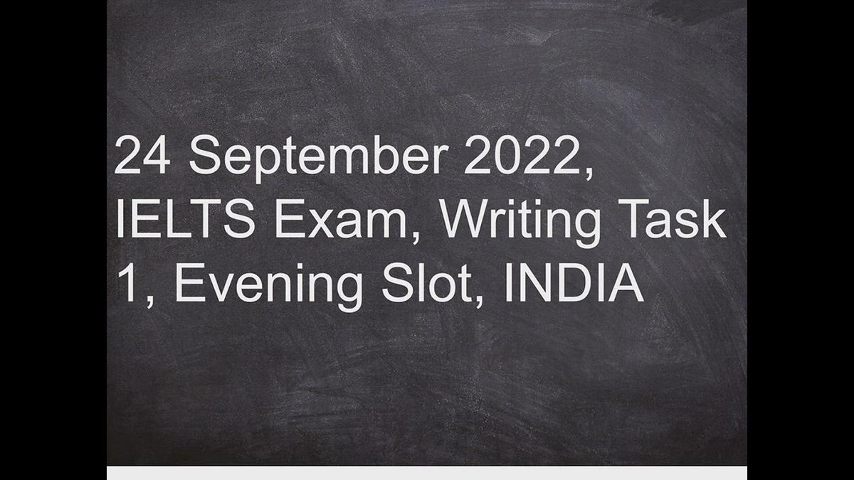 'Video thumbnail for Evening Slot Writing Task 1, 24th September 2022, India'