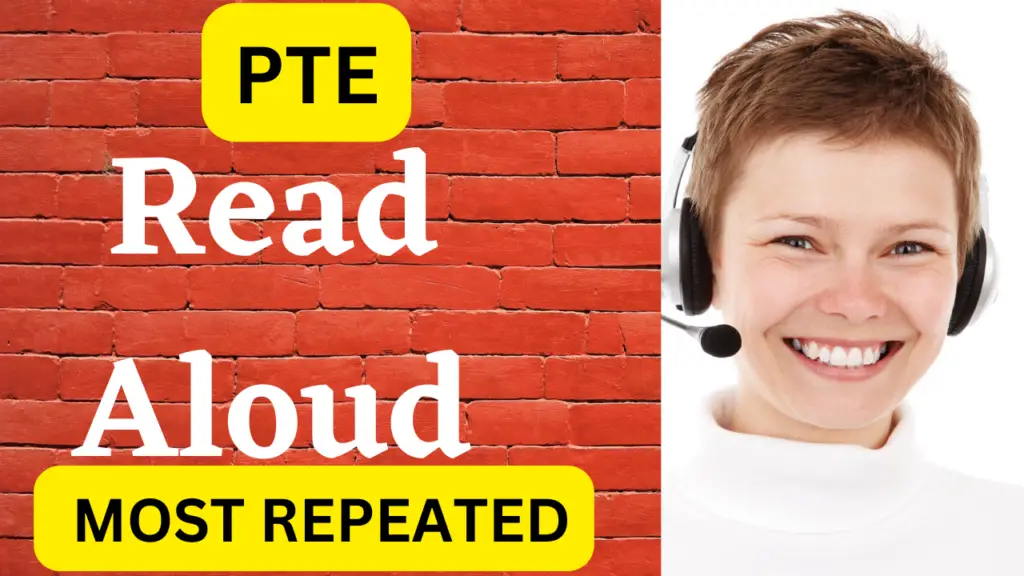 Repeated PTE Read-Aloud Practice Questions