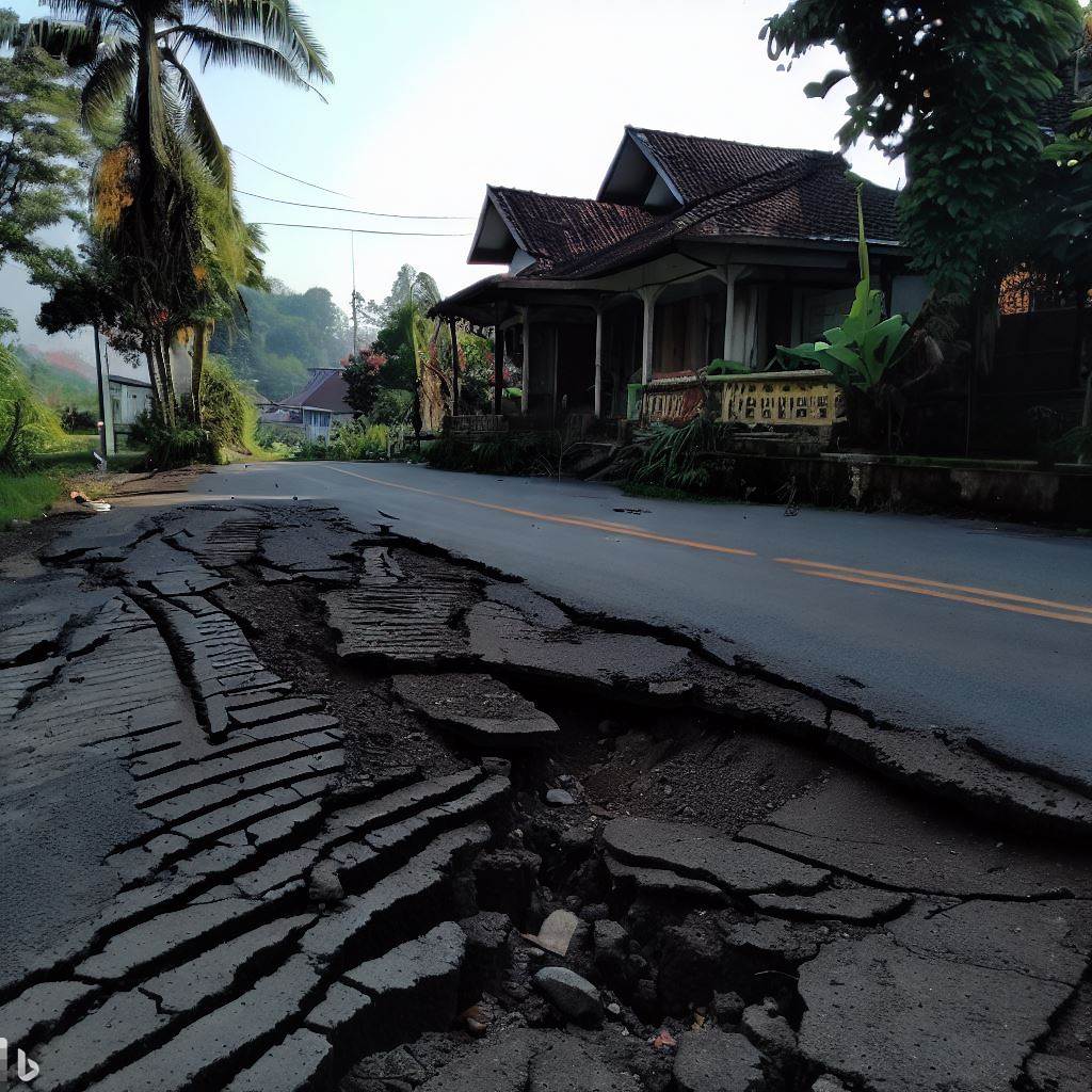 the road in front of your house got damaged