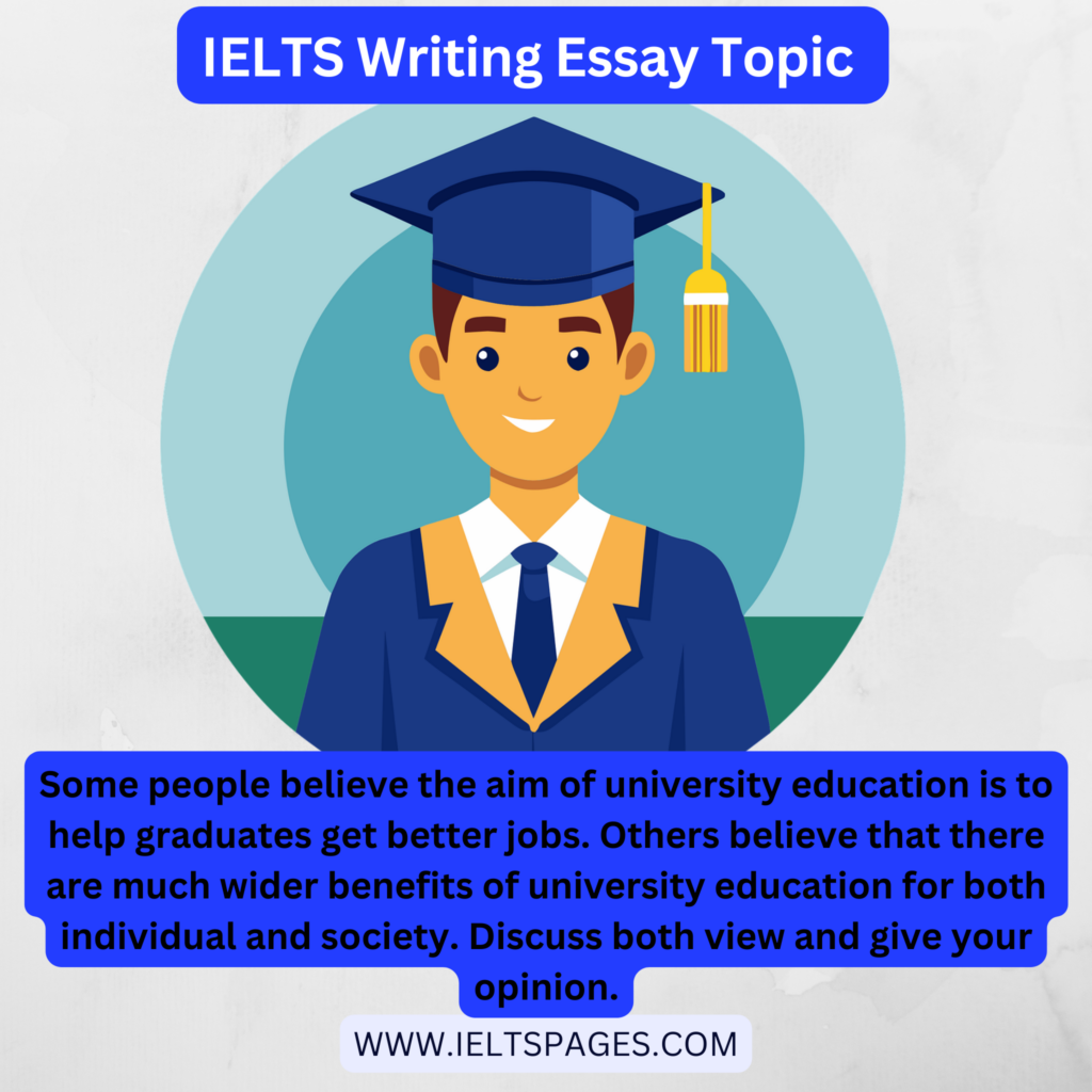 Some people believe the aim of university education is to help graduates get better jobs IELTS Essay