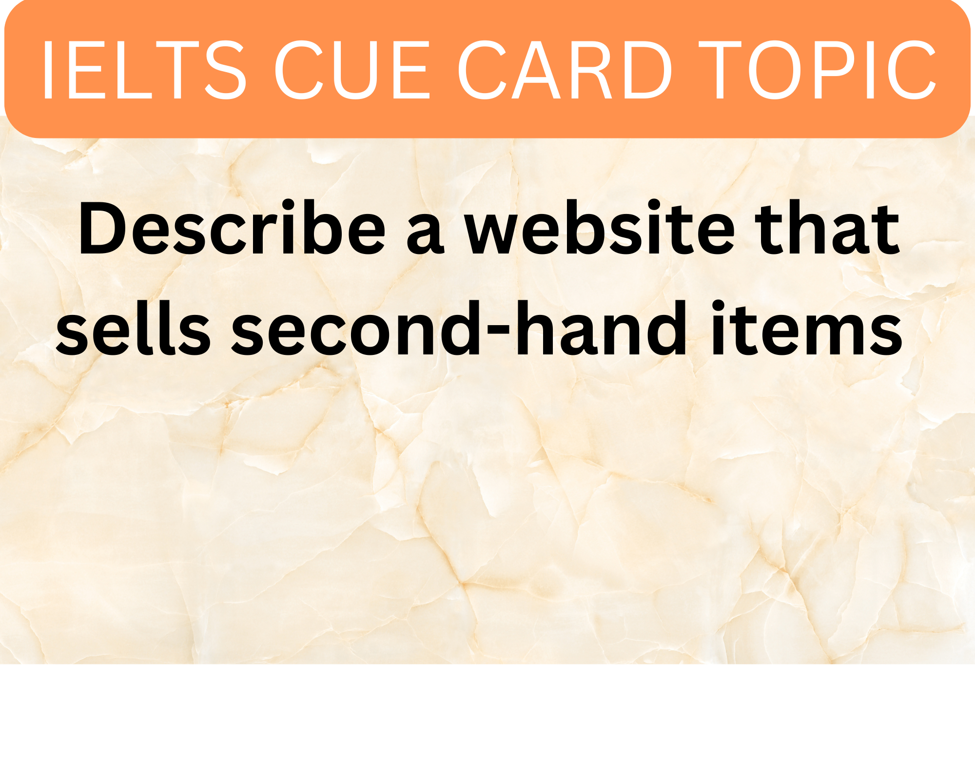 Describe a website that sells second-hand items